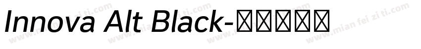 Innova Alt Black字体转换